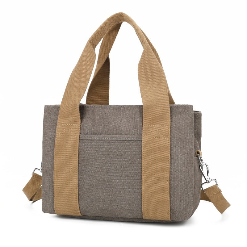 Women's Canvas Large Capacity Korean Style Solid Women's Messenger Bag