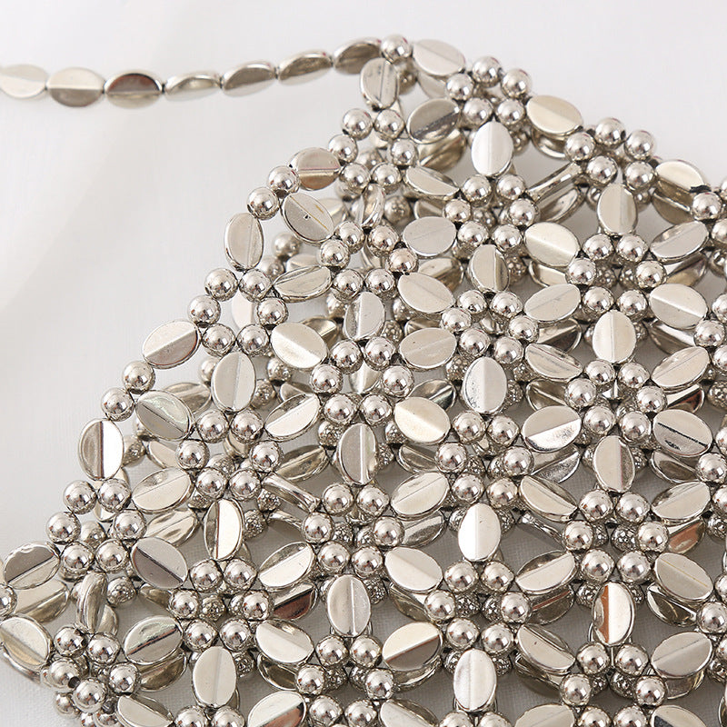 Women's Mini Pearl Pouch Design Hand-woven Beads Bags