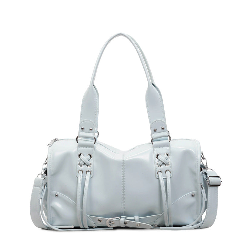 Loose Glossy Leisure Commute Large Capacity Retro Simple High Shoulder Bags