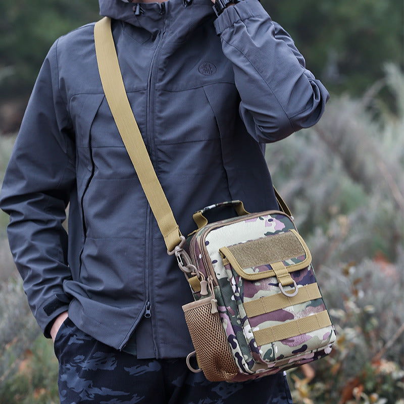 Portable Kettle Mobile Camouflage Military Fans Cashier Men's Shoulder Bag