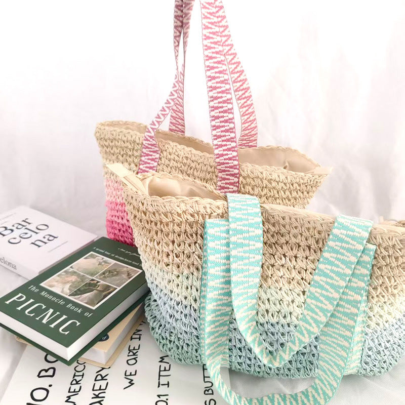 Women's Simple Beach Vacation Fashion Portable Large Bags