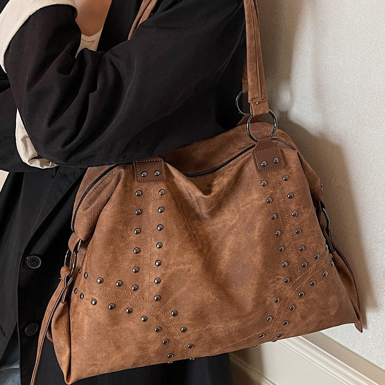 Women's Fashionable Simple Large Capacity Autumn Retro Easy Women's Shoulder Bag
