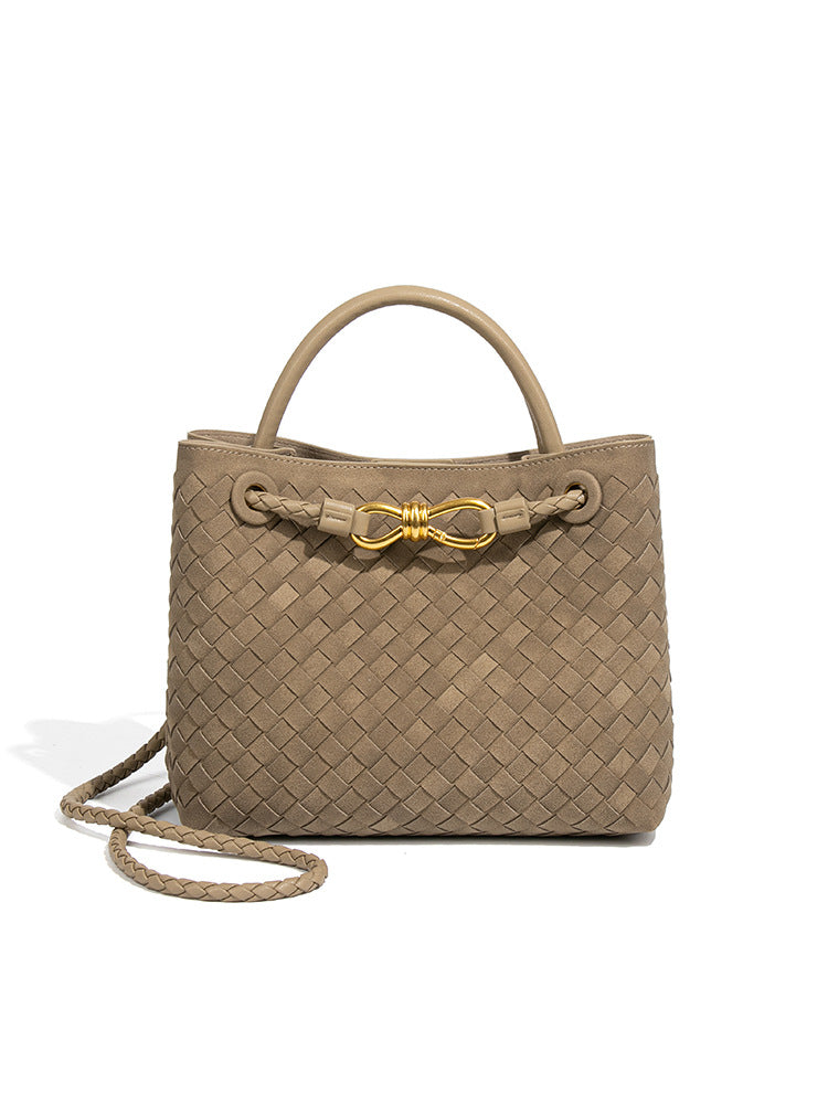 Innovative Slouchy Women's Woven Portable Textured Handbags