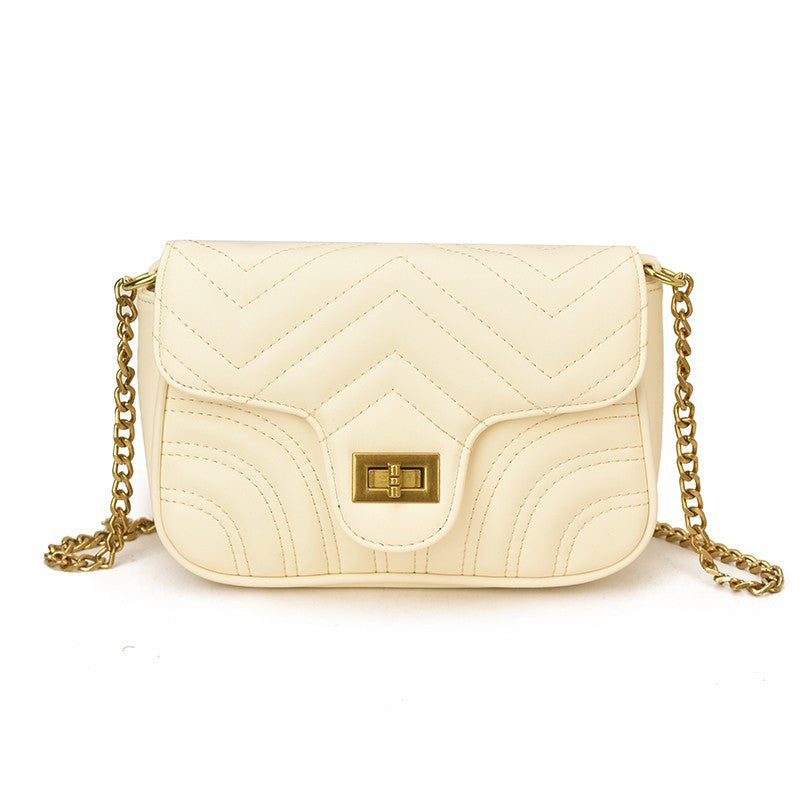 Women's Spring Niche Diamond Pattern Chain Versatile Large Capacity Affordable Luxury Women's Messenger Bag