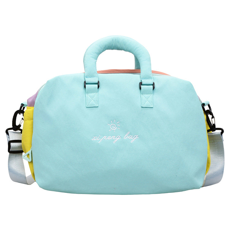 Women's Lightweight Personality Iti Contrast Color Large Capacity Women's Shoulder Bag