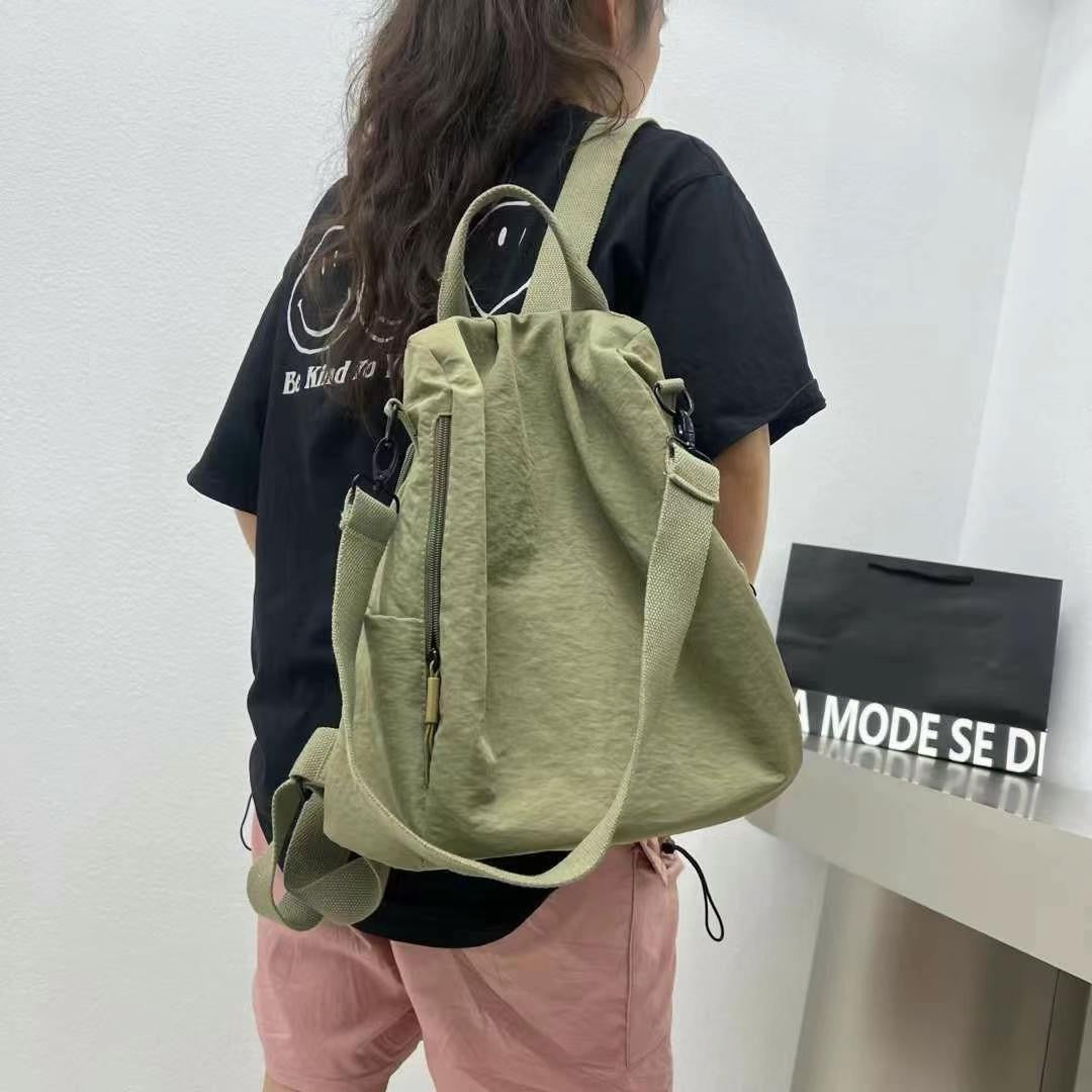 Trendy Simple Lightweight Nylon Canvas Versatile Backpacks