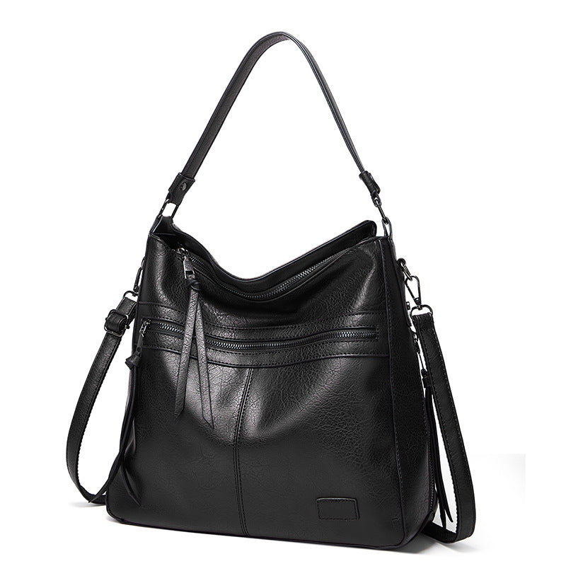 Women's Elegant Fashion Large Capacity Soft Leather Handbags