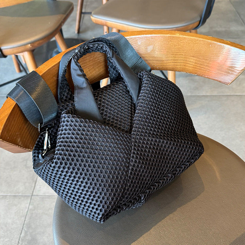 Women's Fashion Mesh Rhombus Personality Geometry Commuter Women's Clutch