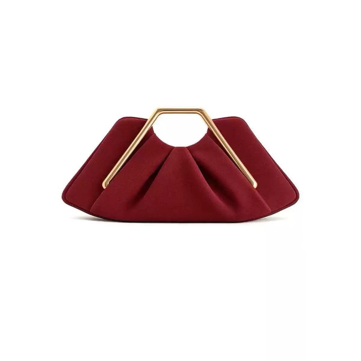 Women's Pleated Cloud Soft Leather Retro Light Luxury Dinner Bag