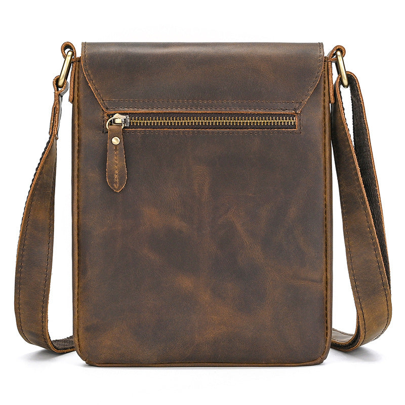 Men's Leather Fashion Crazy Horse First Layer Men's Shoulder Bag