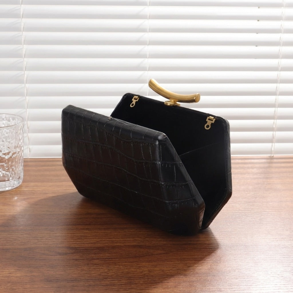 Women's Crocodile Pattern Clutch Fashion Wedding Shoulder Bags
