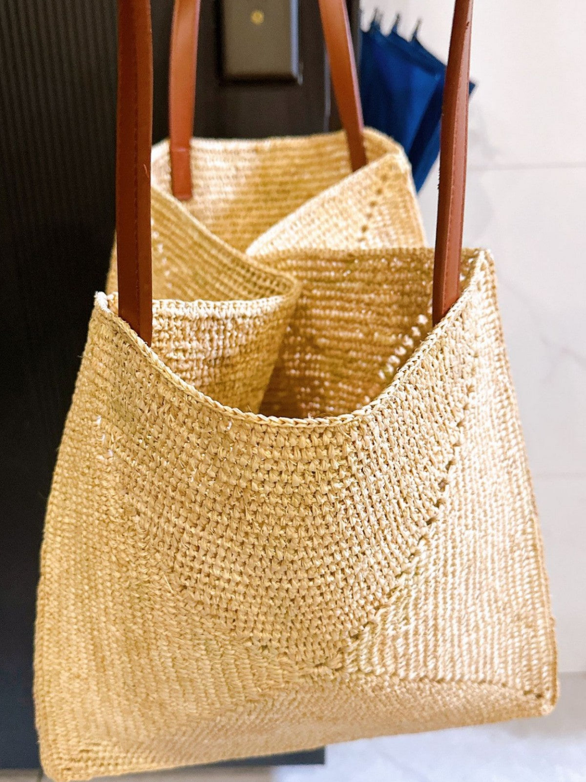 Women's Crocheting Large Capacity Portable Seaside Vacation Style Women's Shoulder Bag