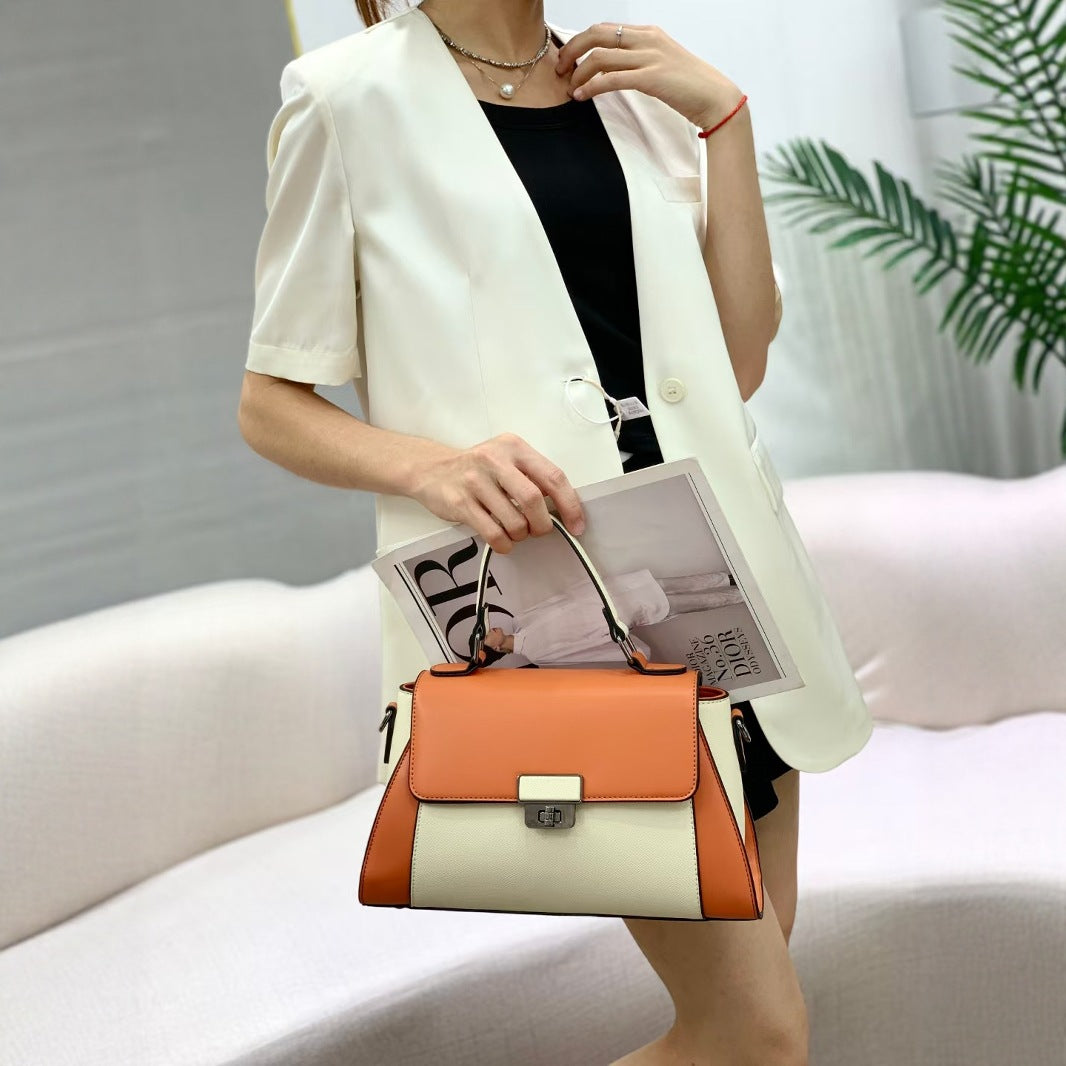 Women's Print Portable Urban Simple Color Matching Women's Shoulder Bag
