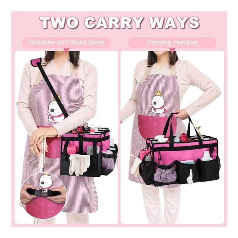 Oxford Large Capacity Portable Cleaning Tableware Women's Handbag
