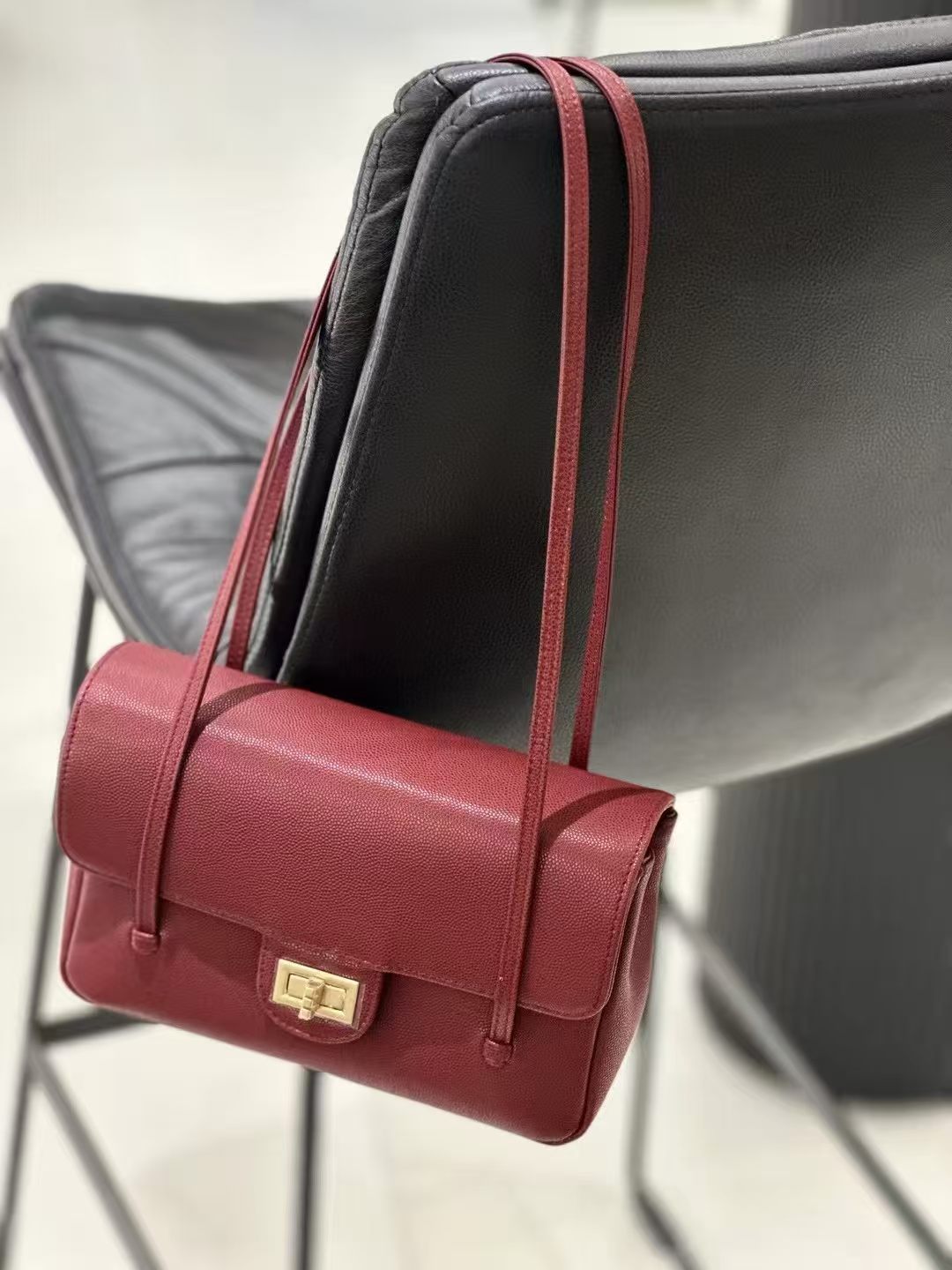Vintage Baguette Underarm Genuine Leather Classic Style Bags