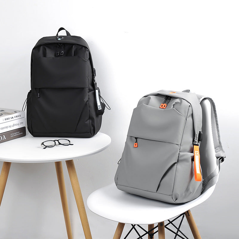 Simple Solid Color Business Commute Computer Universal Backpack