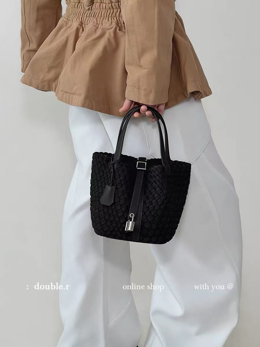 Design Nylon Cloth Hand-woven Vegetable Basket Women's Handbag