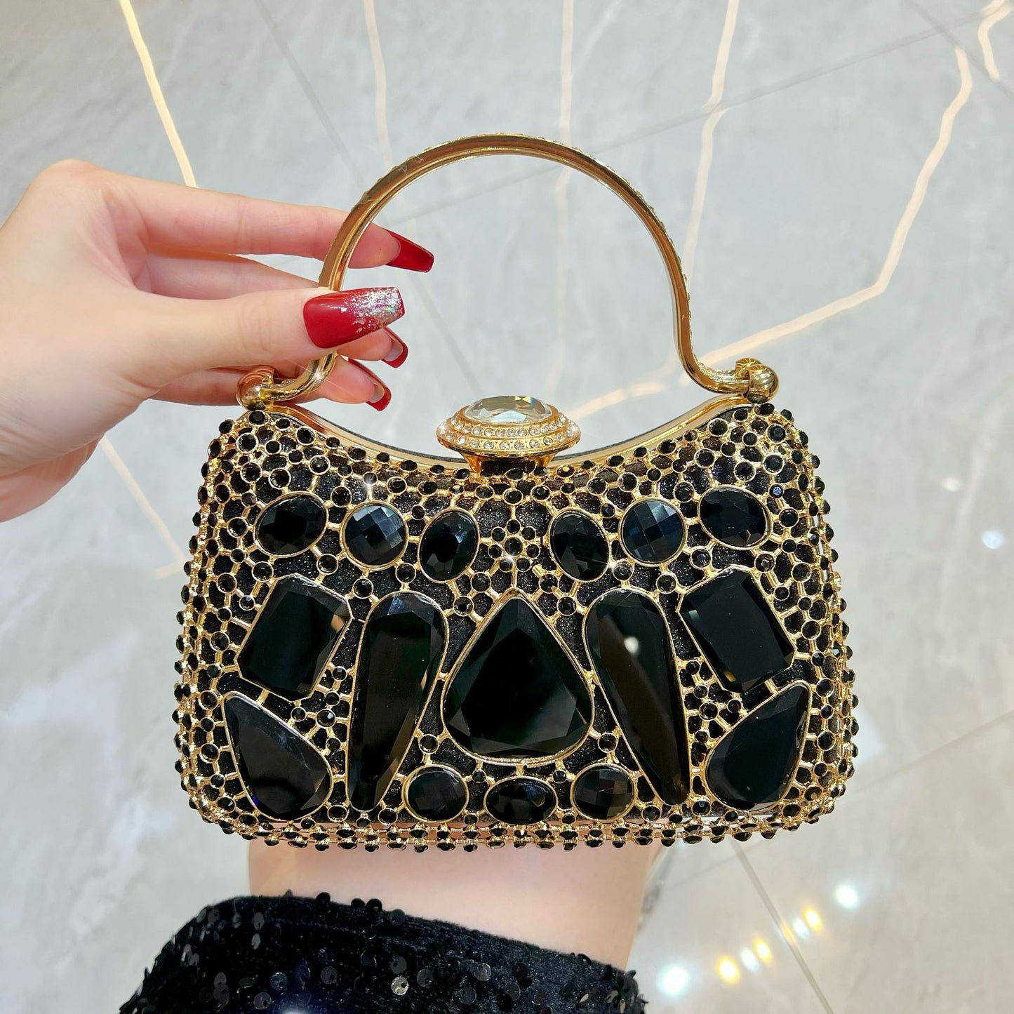 Women's Luxury Exquisite French Diamond High Sense With Bags