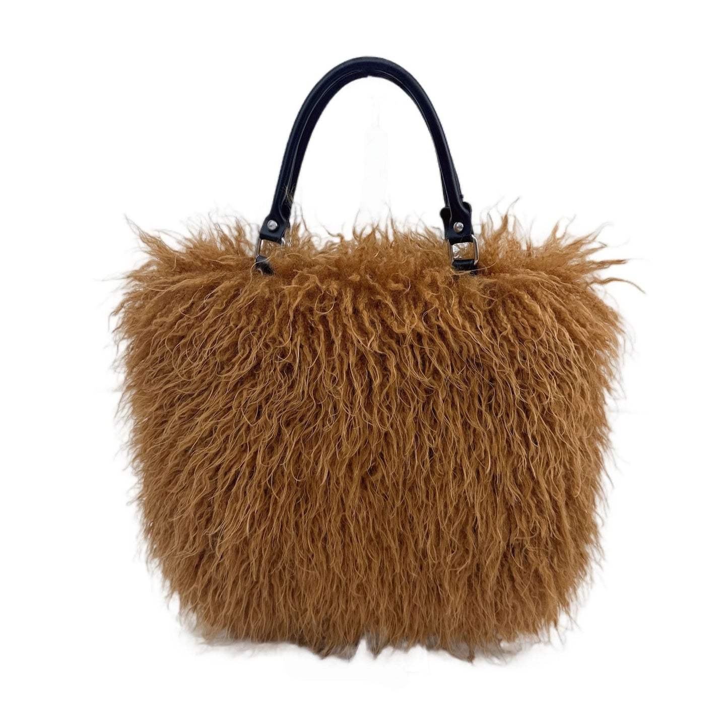 Women's Fashion Sense Fur Large Capacity Imitation Sheep Beach Tote Bags