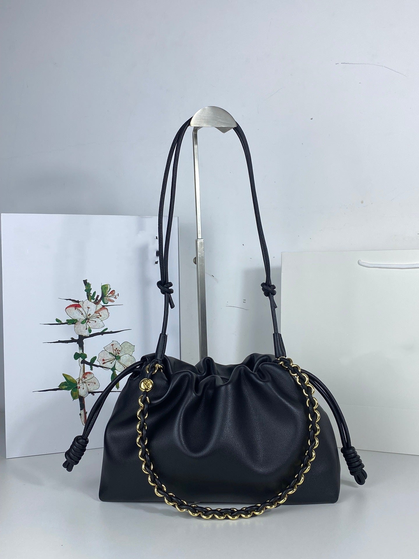 Cloud Drawstring Ruffle Lucky Large Capacity Fashion Women's Messenger Bag