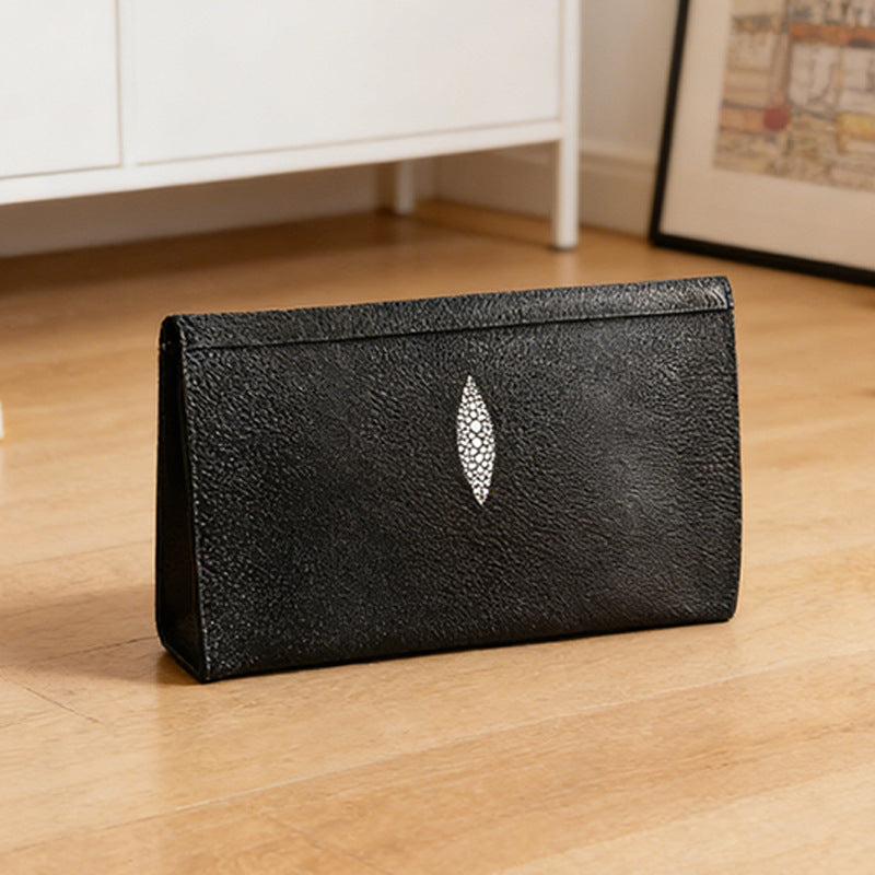 Men's Pearl Fish Embossing Classic Fashionable Business Men's Wallets