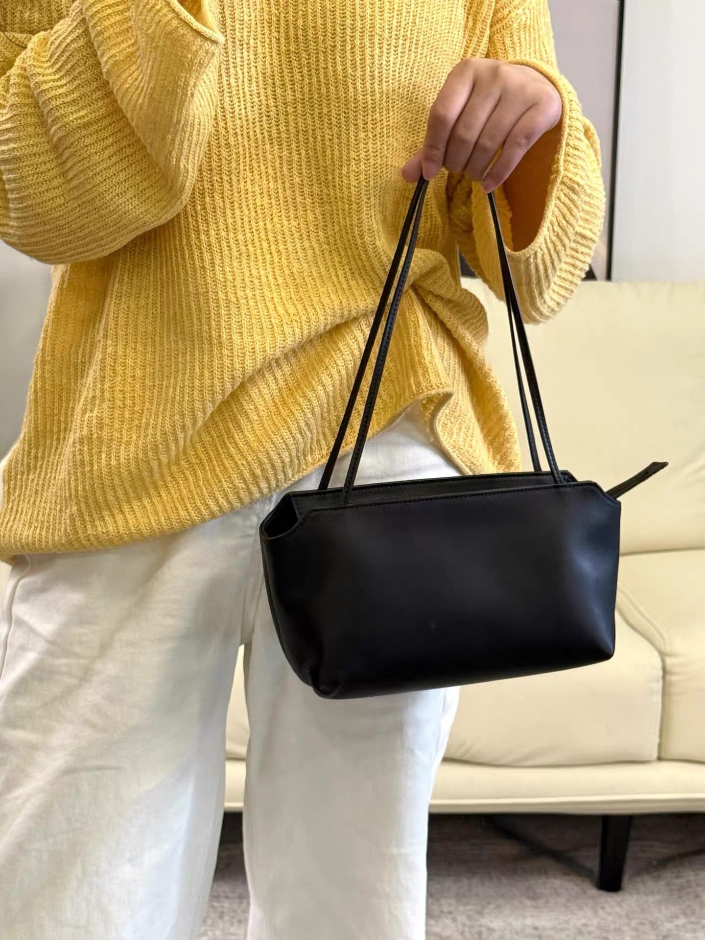 Women's Minimalist Leather For Design Underarm Bags