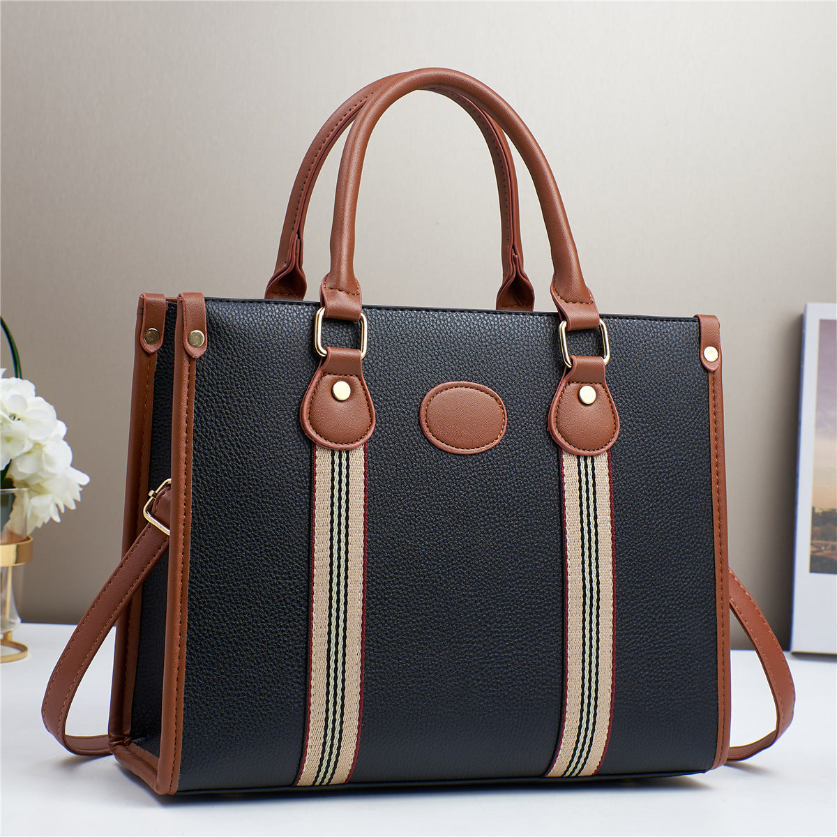 Women's Large Capacity Totes Simple Commute Mother Handbags