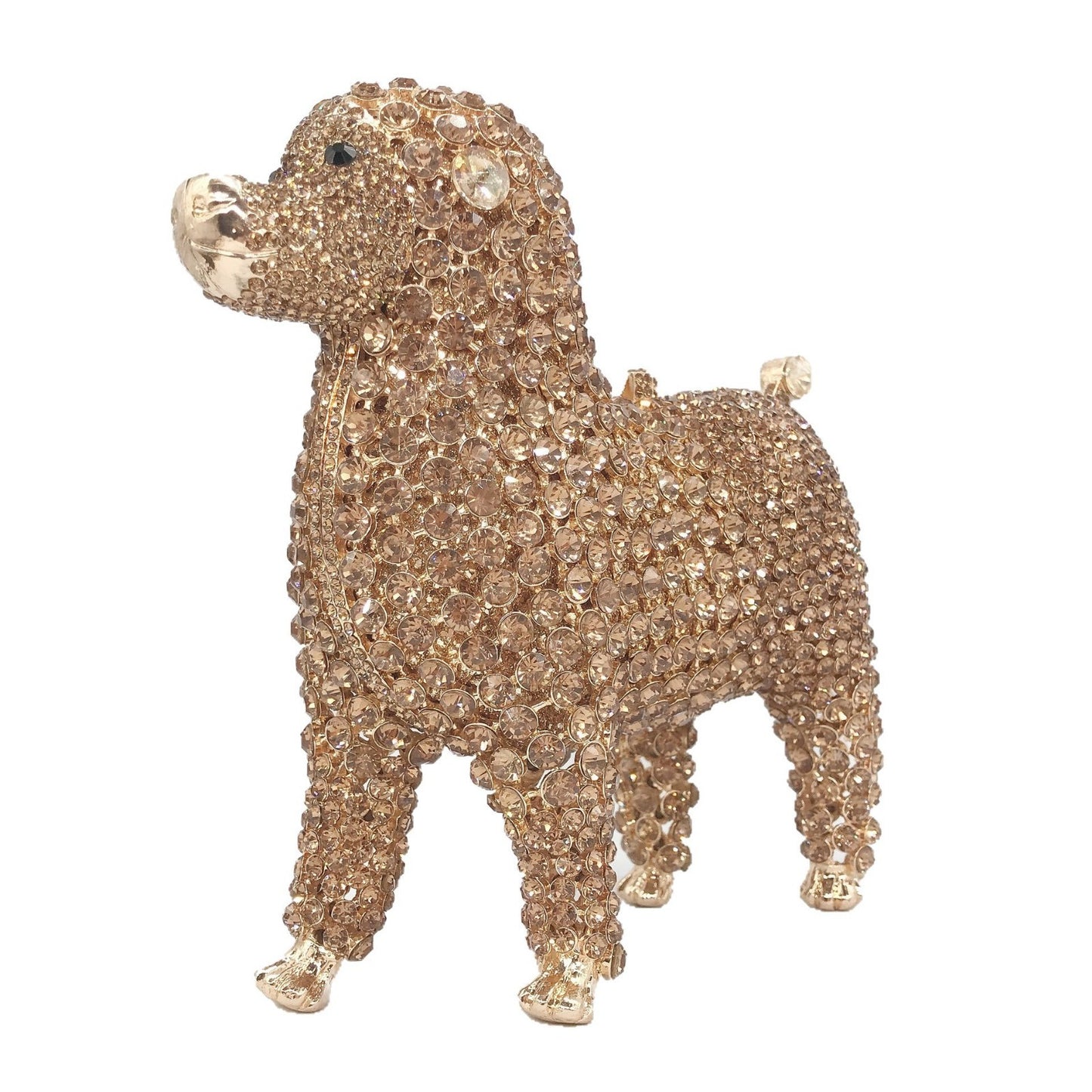 Women's Animal Dog Diamond Banquet Full Clutch Evening Bags
