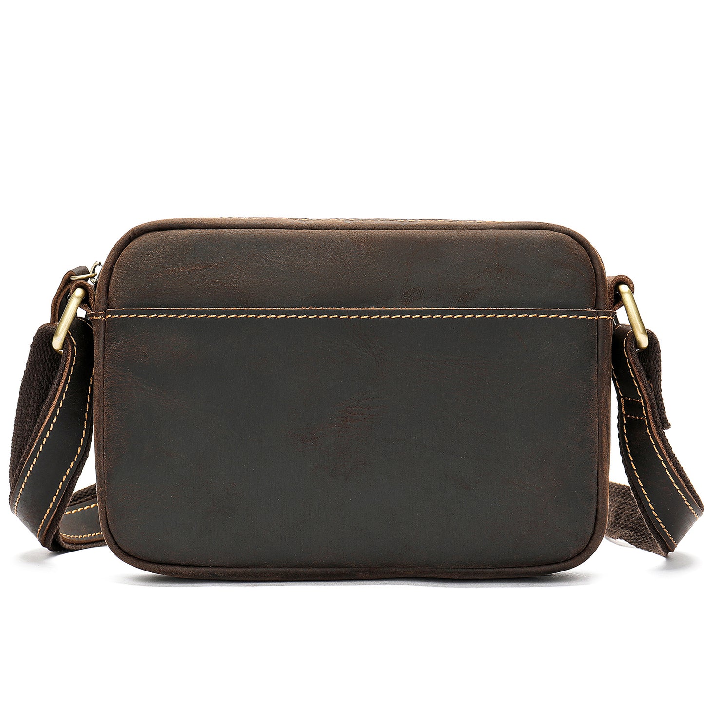 Men's Leather Fashion Crazy Horse First Layer Cowhide Men's Shoulder Bag