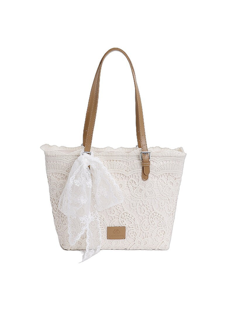 Women's Lace Large Capacity Versatile Commuter Mori Women's Shoulder Bag