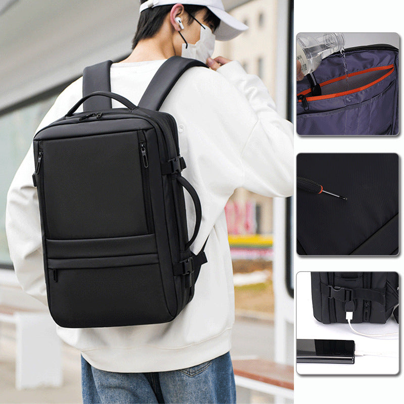 Men's Multifunctional Storage Large Capacity Light Luxury Computer Waterproof Business Backpack