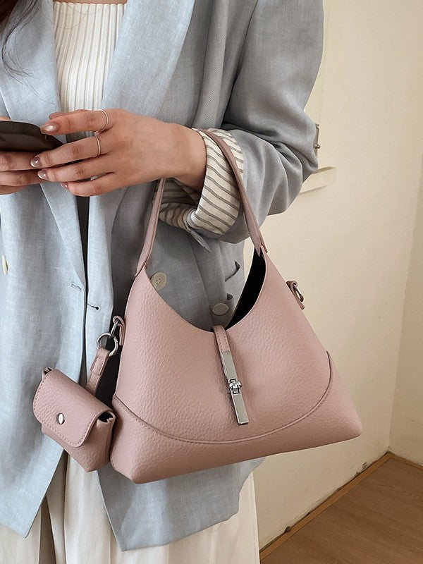 Women's Spring Korean Style Niche Contrast Color Lazy Temperament Bags