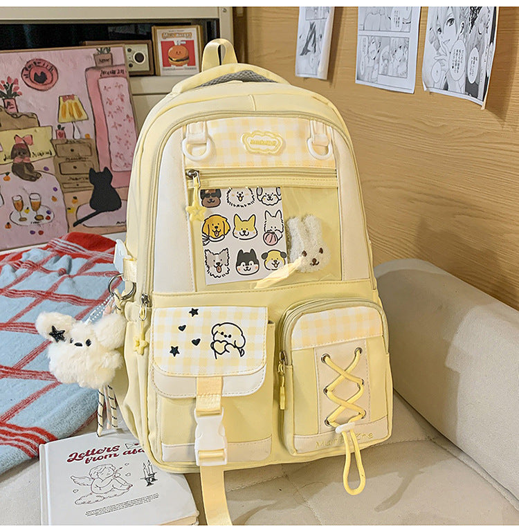 Junior High Large Capacity Leisure Good-looking College Student Schoolbag