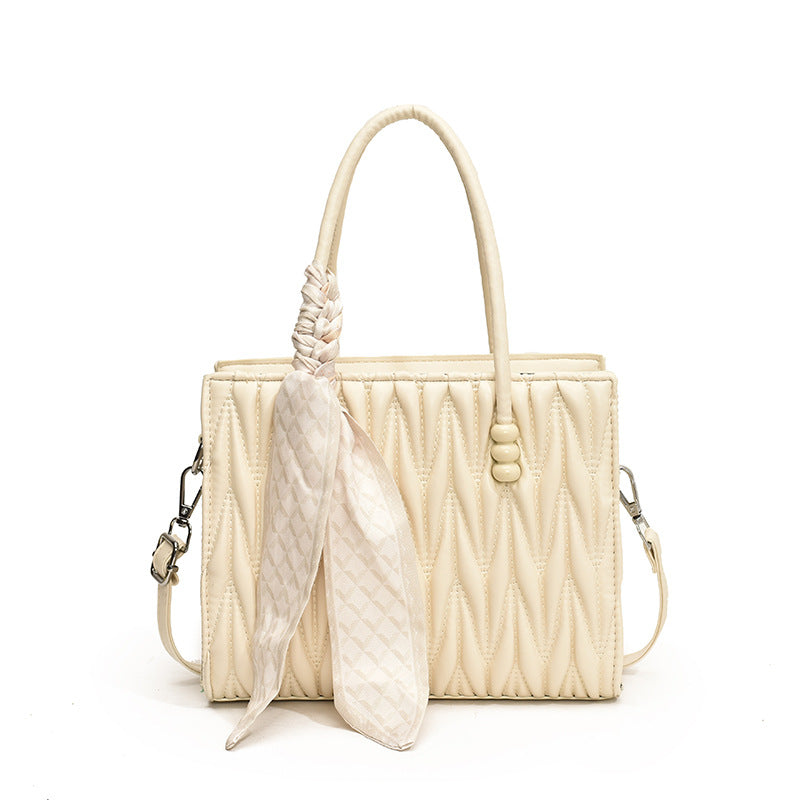 Women's Fashion Pleated Commuting Elegant Easy Matching Women's Shoulder Bag