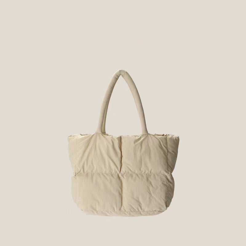 Puff Cotton Pillow Down Versatile Large Capacity Women's Shoulder Bag