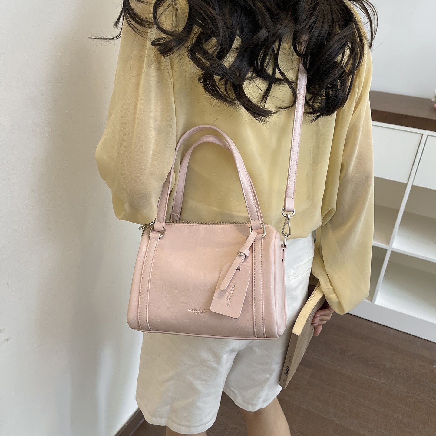 Retro Fashion Minimalism Pillow Summer French Frosted Niche Trendy Grace Women's Shoulder Bag
