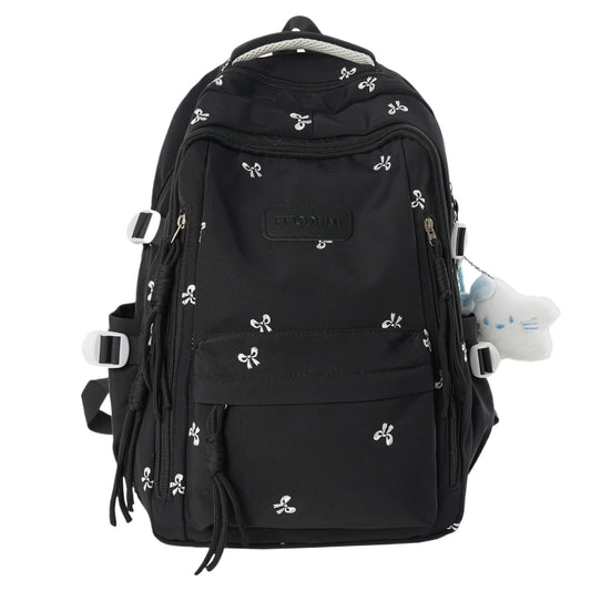 Women's Niche Large Capacity Bowknot Junior Lightweight College Student Schoolbag