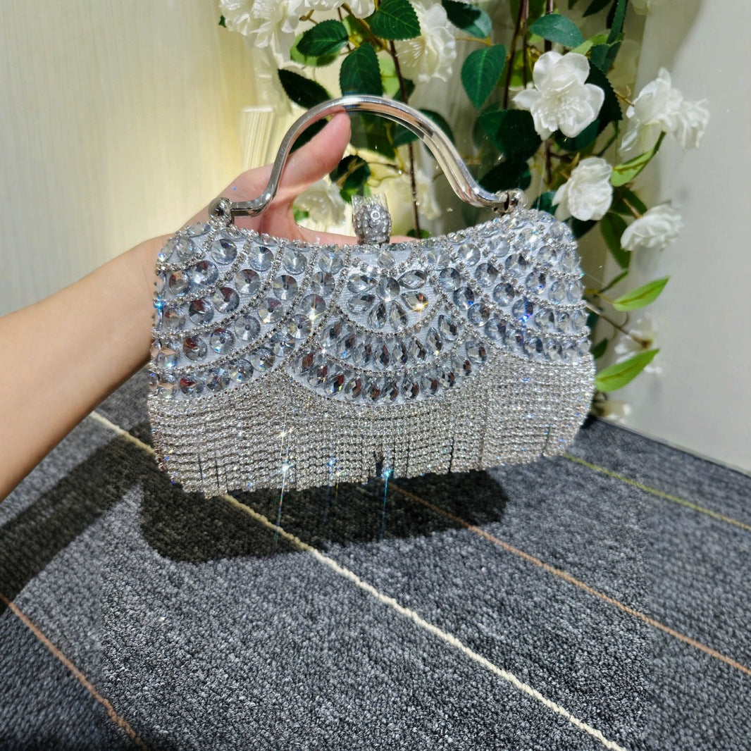 Glamorous Female Fashion Rhinestone Versatile Chain Bags