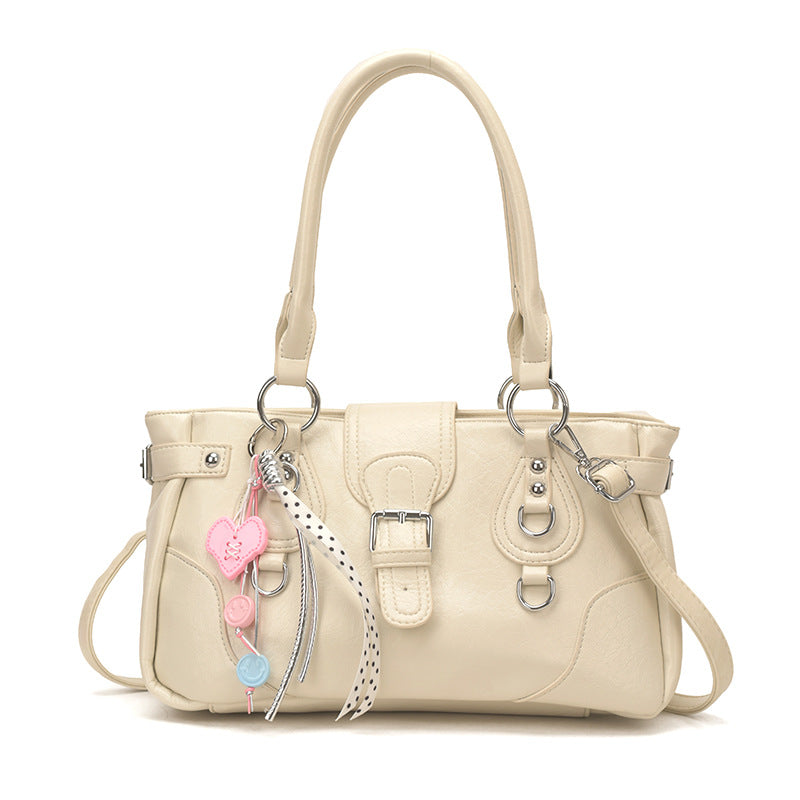 Women's Korean Style High-grade Motorcycle Large Capacity Versatile Western Women's Shoulder Bag
