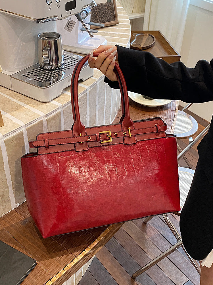 New Women's Retro Large Capacity Portable Bags