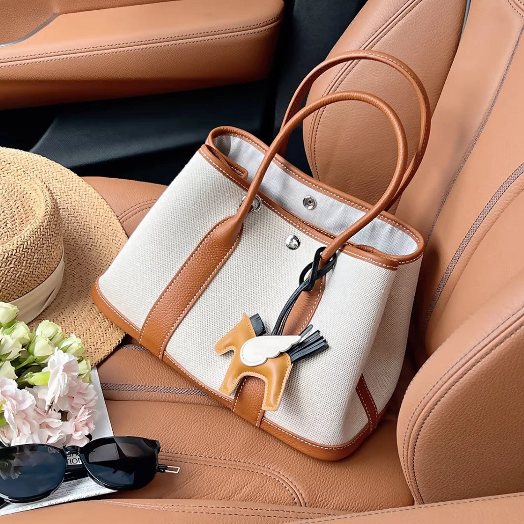 Women's Garden Canvas Stitching Large Capacity High-grade Bags