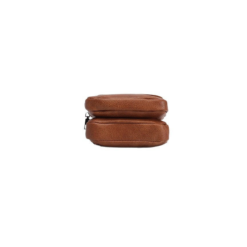 Women's Double Compartment Capacity Soft Leather One Flip Phone Bags