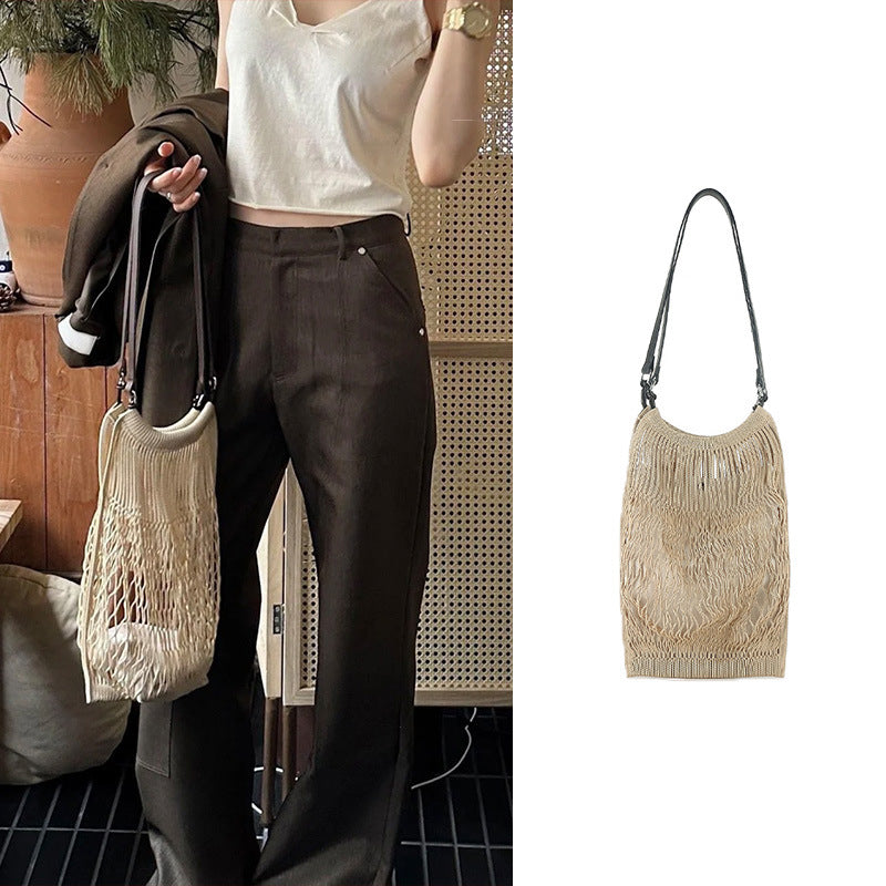 Net Strap Shopping Large Capacity Underarm Women's Shoulder Bag
