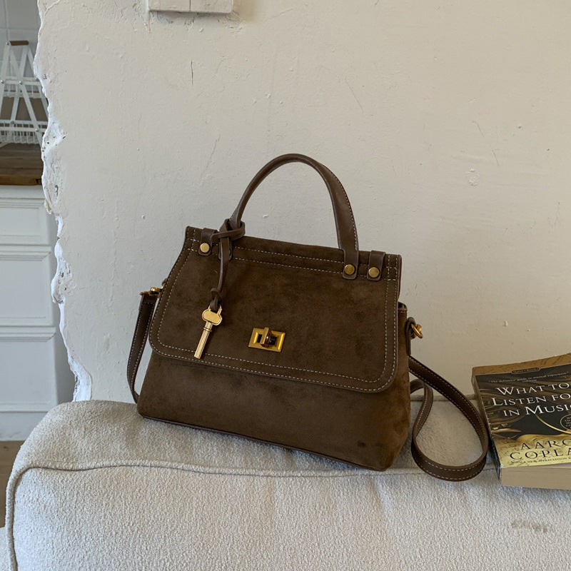 Women's Large Capacity Matte Fashion Vintage Leather Women's Shoulder Bag