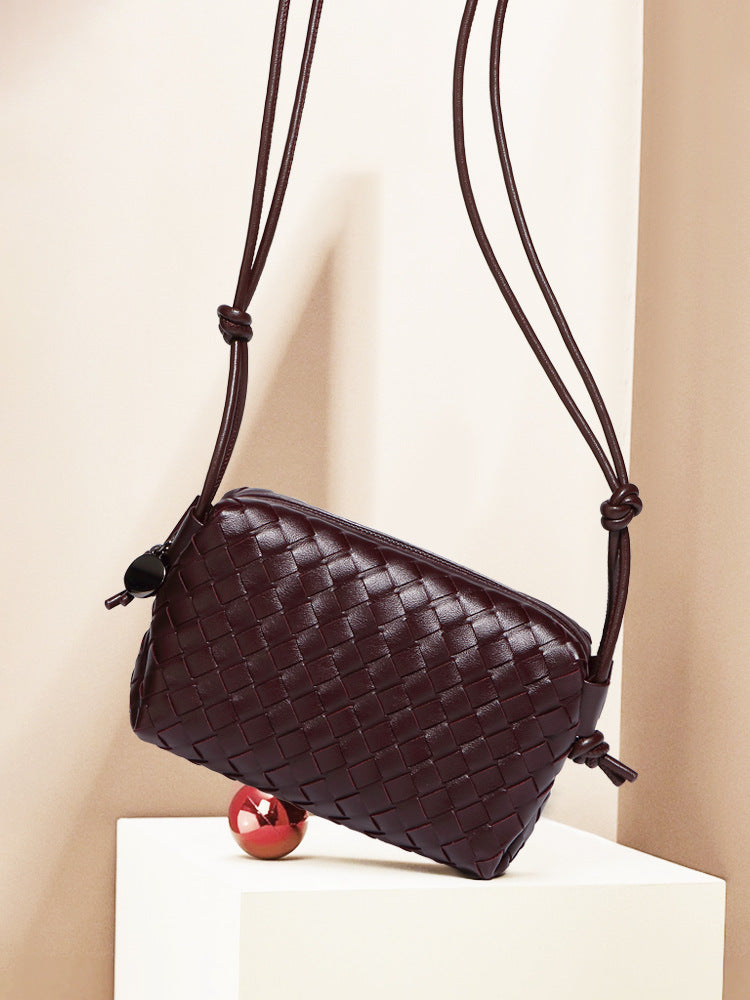 Women's Solid Color Woven One Fashion Fashionable Large Bags