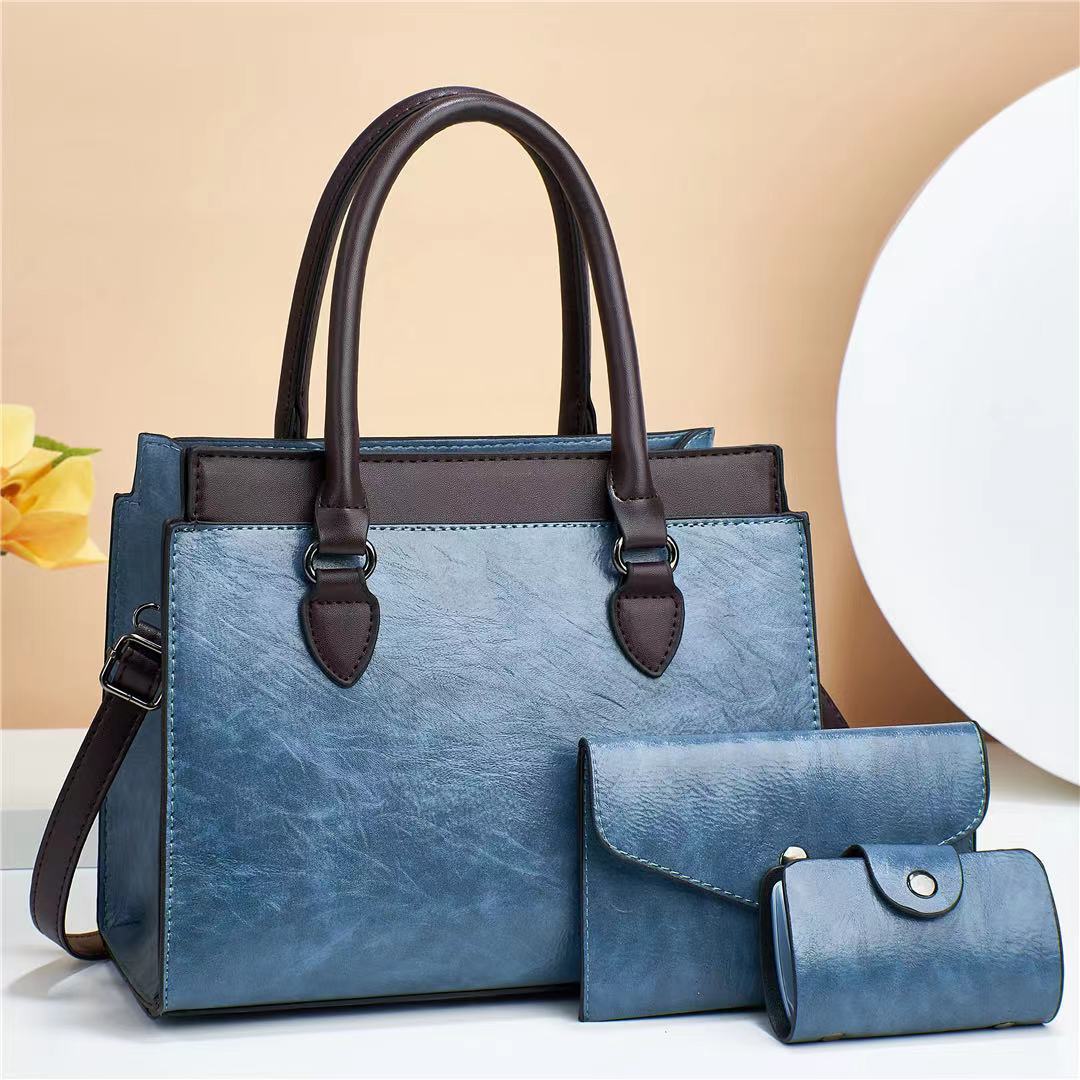 Women's High-grade Fashion Combination Three-piece Large Capacity Elegance Women's Handbag