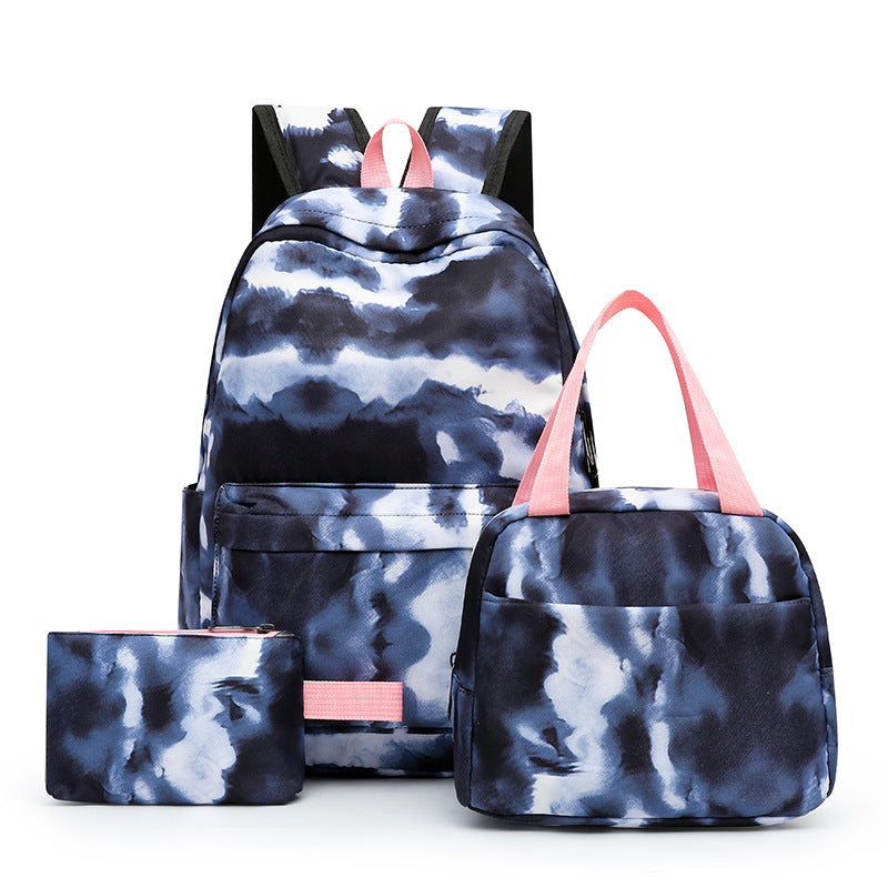 Set Combination Large Capacity Simple Lunch Pencil College Student Schoolbag