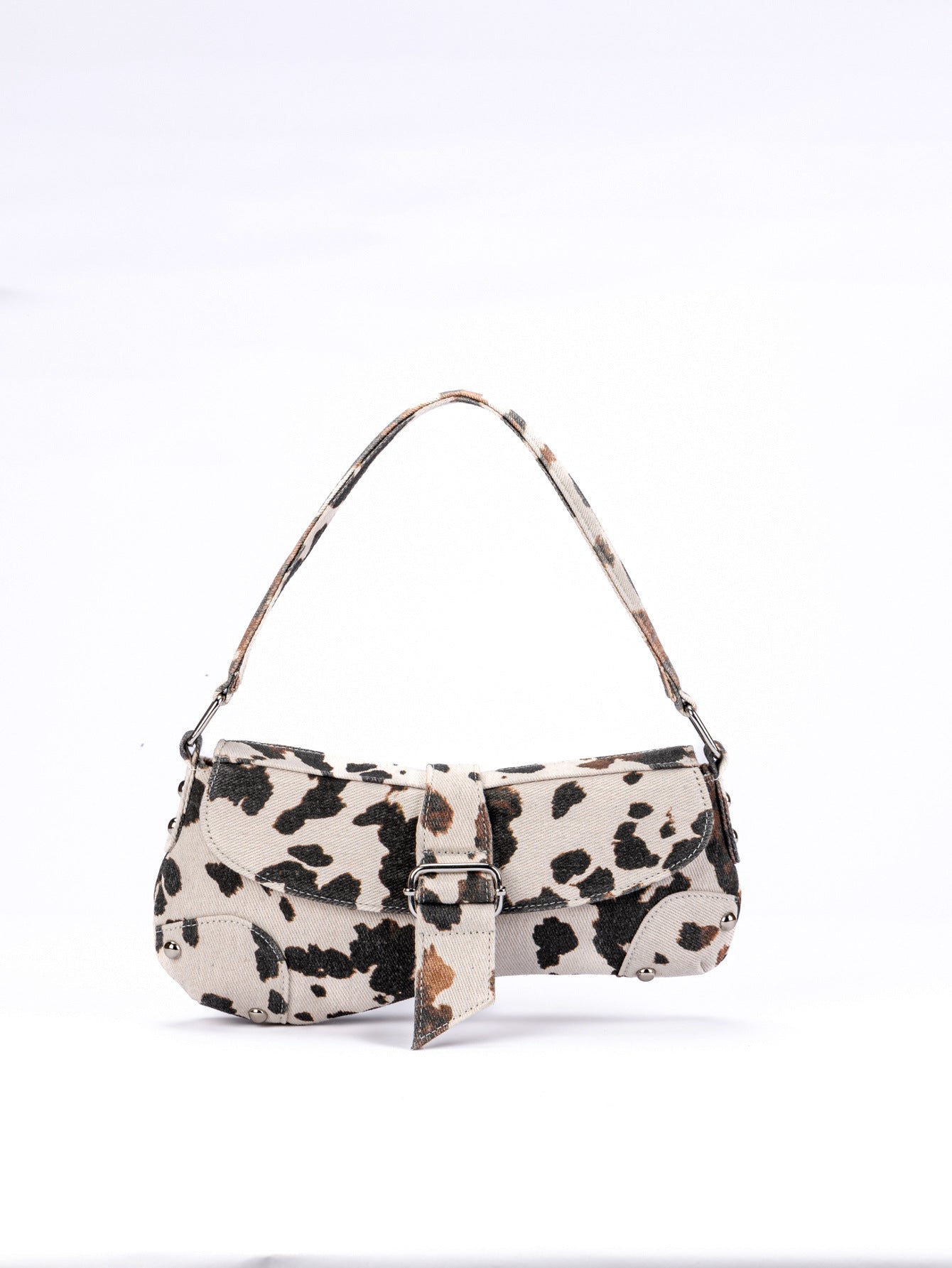 Trendy Elegant Women's Cows Pattern Asymmetric Shoulder Bags