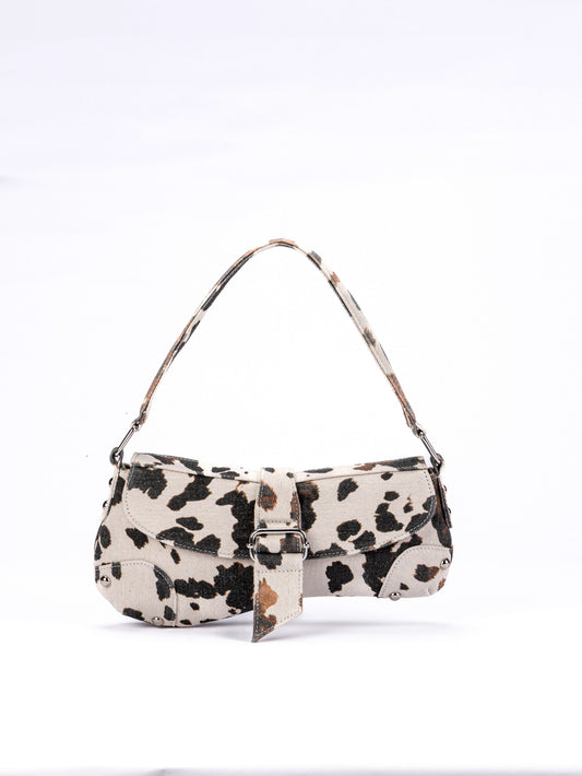 Trendy Elegant Women's Cows Pattern Asymmetric Shoulder Bags