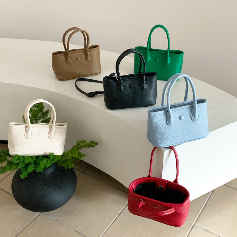 High Sense Niche Korean Style Fashion Simple Solid Women's Messenger Bag